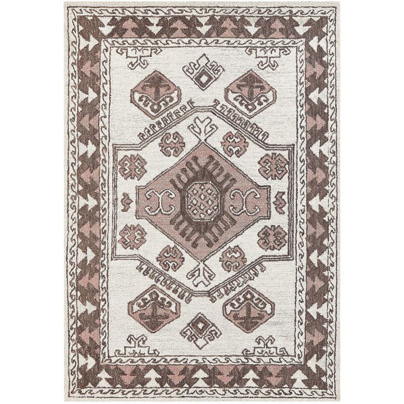 Beliani Rug Tomarza Multicolour 140 X 200 Cm Wool