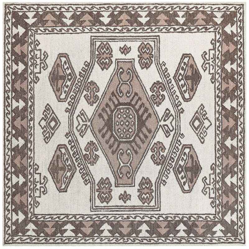 Beliani Rug Tomarza Multicolour 200 X 200 Cm Wool