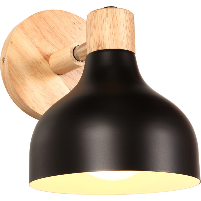 Image of Retro Indoor Wall Light Wood Metal&hellip;