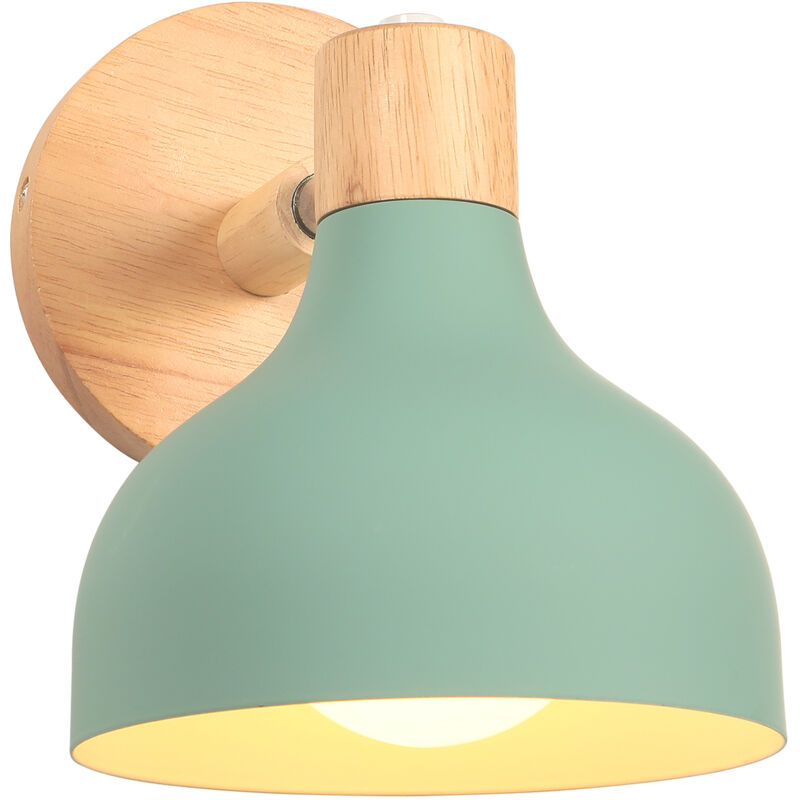 Image of Retro Indoor Wall Light Wood Metal&hellip;