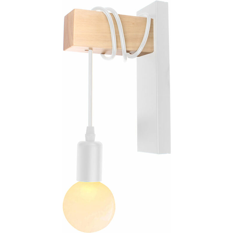 Retro Industrie Wandleuchte Vintage Design Wandleuchte Holz
