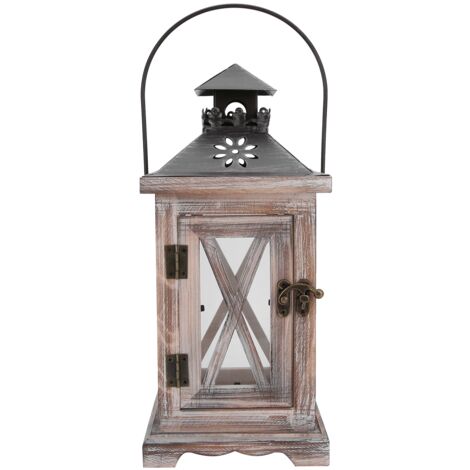 Retro-Kerzenhalter aus Holz – Handgefertigte Tischdekoration und Geschenkidee – 28 x 12,5 x 12,5 cm