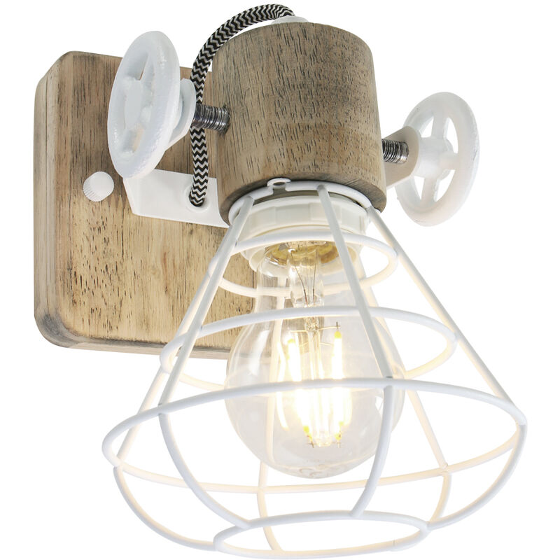 Lampada a muro Anne Light and home Guersey - - 1578W - Castagna
