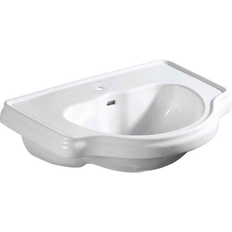 Kerasan - retro Lave-vaisselle en céramique semi-requise 62x45,5cm, blanc