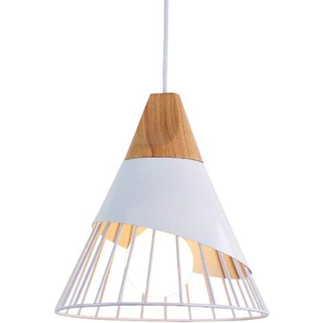 Retro Metal Pendant Lights Metal Cage E27 Pendant Lights , Industrial Chandelier Vintage Pendant Light White Creative Pendant Lights