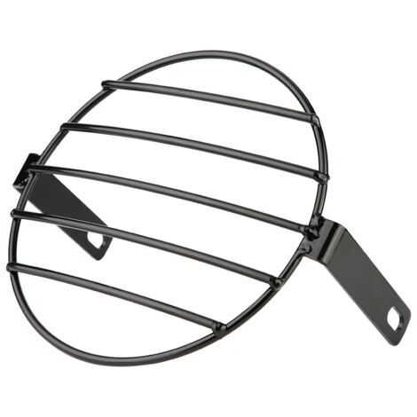 Retro-Motorrad-Seitenlichtabdeckung aus Metall – 7 Zoll