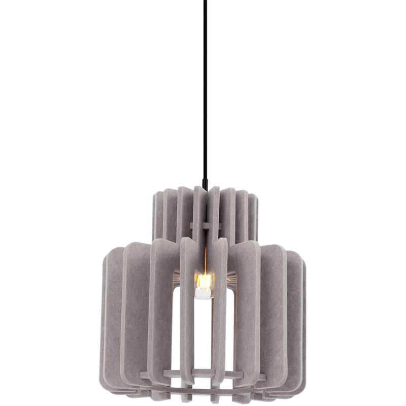 Image of Retro Pendant Lamp Black with Taupe&hellip;