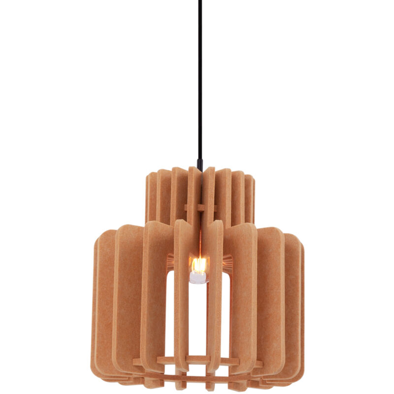 Image of Retro Pendant Lamp Orange - Felt