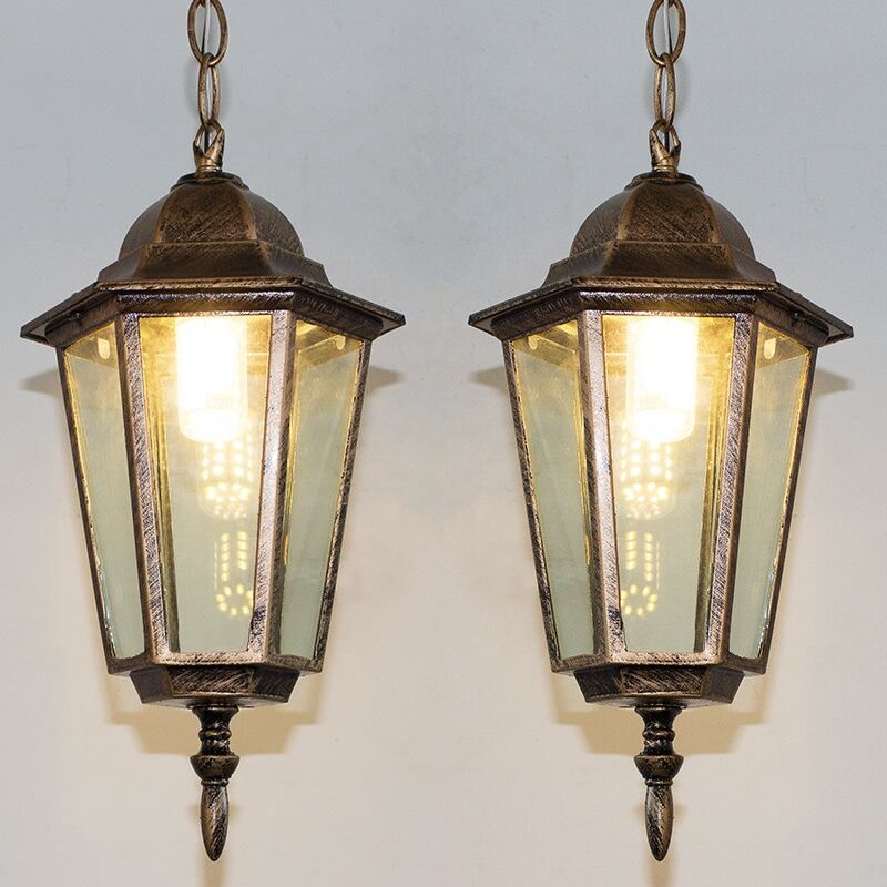Image of Retro Pendant Light Antique Glass Ceiling&hellip;