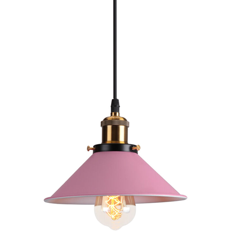 Image of Retro Pendant Light Pink Vintage Ceiling&hellip;
