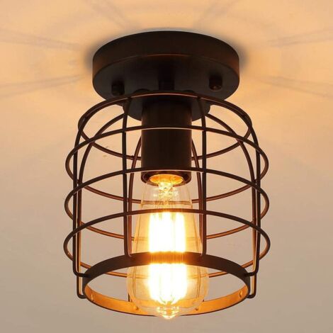 Retro Pendelleuchte, Industrial Metall Hngelampe, E27 Vintage Deckenleuchte Suspension Hngeleuchte für Esszimmer Esstisch Flur Restaurant Wohnzimmer Café