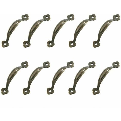 RéTro Poignées Poignee de Meuble Bouton de Porte Poignee Entraxe Rustiques en Alliage de Zinc Pour Cuisine Porte de D'Armoire En Bois(70MM),10Pcs
