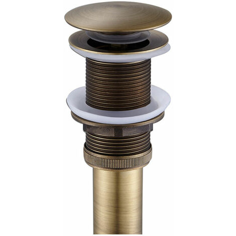 Retro Pop-up Sink Plug Drain without Overflow，Universal