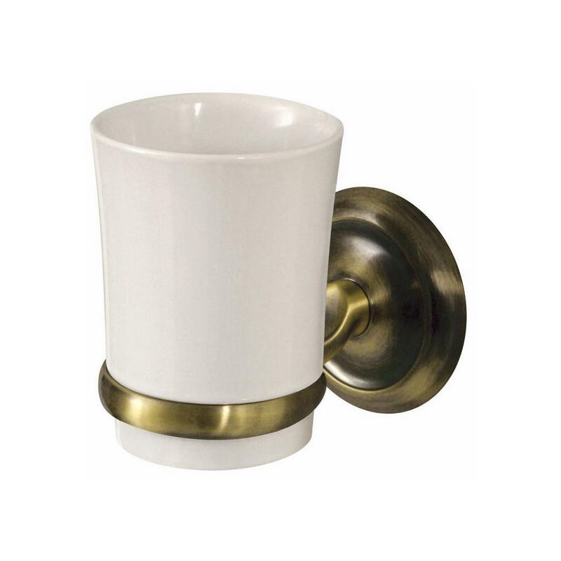 Porte Brosse a Dent Laiton Antique