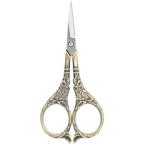 Retro-Schere im europäischen Stil, DIY-Werkzeuge für antike Handstickerei, kreatives Basteln (Bronze)
