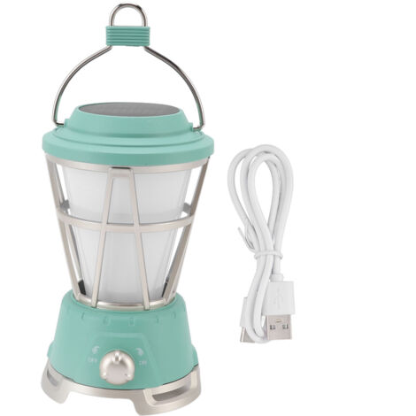 Retro-Solar-Campinglampe mit stimmungsvoller Flamme, grüne Outdoor-Laterne fürs Zelt