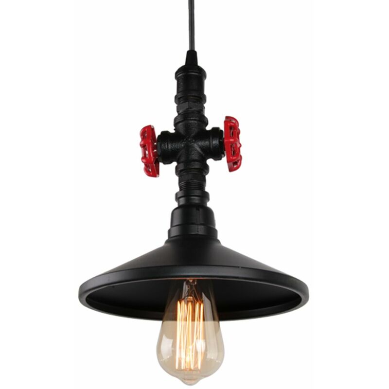 Retro Steam Punk Pendant Light Industrial Creative Pendant Lamp Iron Vintage Ceiling Lamp for Bar Bar Shop Restaurant Cafe Corridor Black