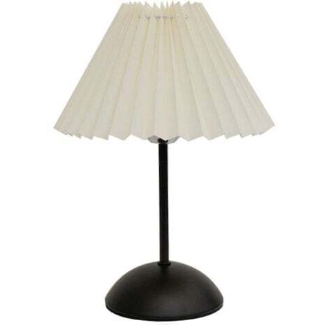 Retro-Tischlampe Nachttischlampe in Form eines plissierten Schirms, Nachtlicht, geeignet für das Schlafzimmer