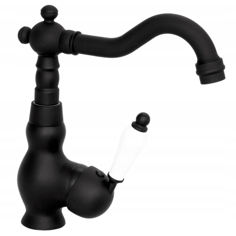 Granitan - retro vi noir mitigeur de lavabo haute pression