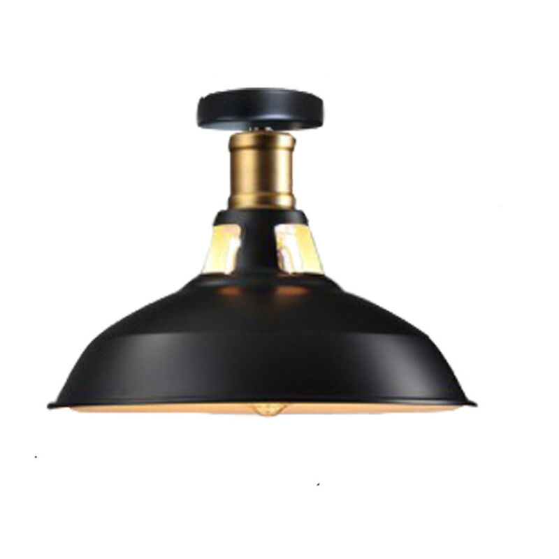 Image of Retro Vintage Ceiling Light (Black) Iron&hellip;