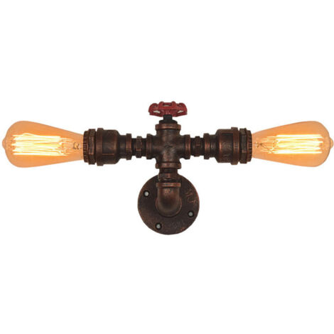 Rétro Vintage Narguilé Lumière Rétro Nostalgie Industrielle Applique Décor Applique Murale sans ampoules