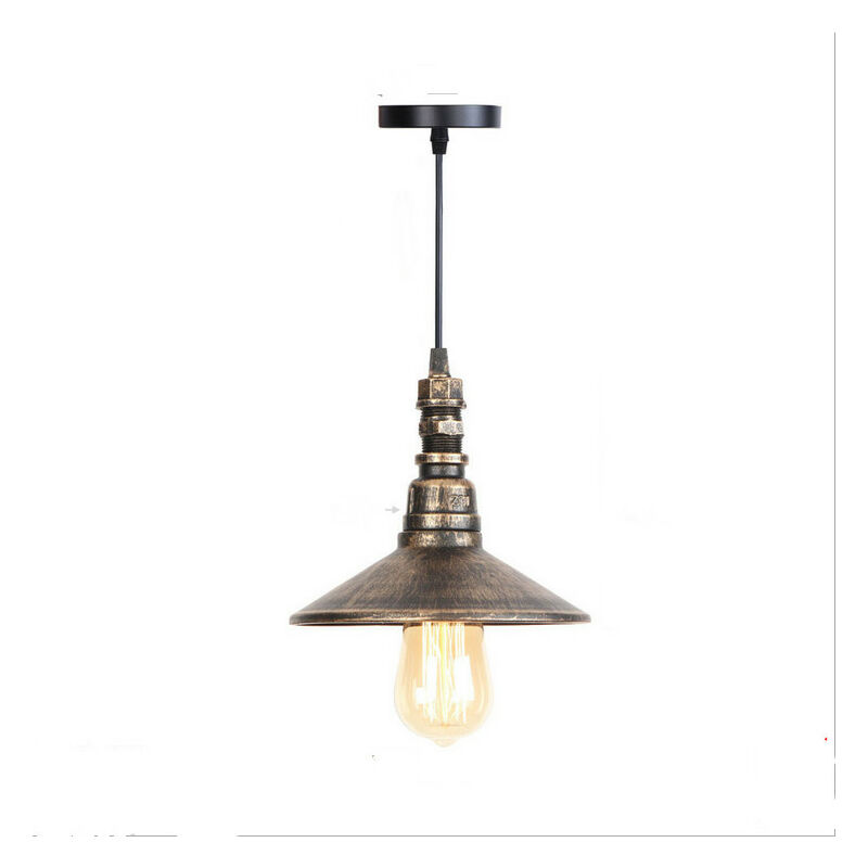 Retro Vintage Pendant Light Bronze Industrial Steam Punk Hanging Light Metal Rustic Pendant Lamp for Bar Restaurant