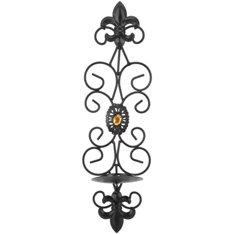 Retro-Wandkerzenhalter mit Diamantenbesatz für Wohn- und Schlafzimmerdekoration
