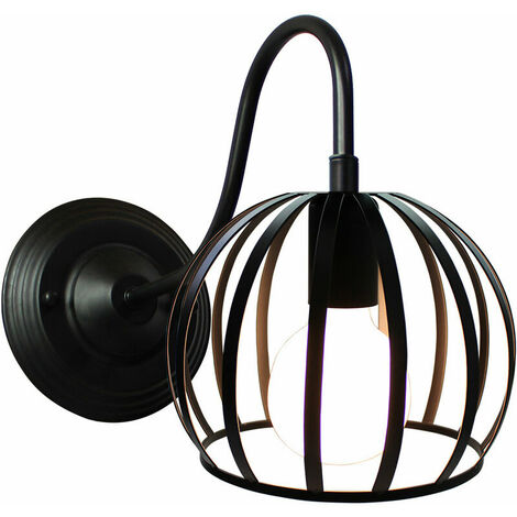 Retro Wandleuchte Vintage Wandleuchte (Schwarz) Industrielle kreative Wandleuchte für Café Loft Küche Hotel Büro Wohnzimmer