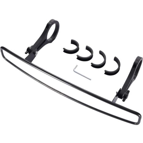 Rétroviseur central de 15 "de largeur forme convexe avec joint de serrage et caoutchouc de 2" Remplacement pour miroir UTV RZR 800 1000 S 900 XP 1000 Talon noirdyk-alovez