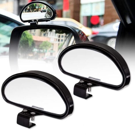 Retroviseur Conduite Accompagnée Retroviseur Angle Mort Miroir D'angle Mort RéTroviseur Conduite Accompagnée pour Tous Les Voitures- Miroir Convexe Angle réglable (2Pcs)