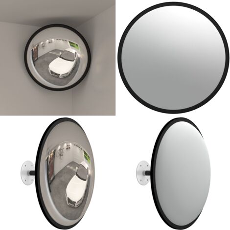 Rétroviseur convexe intérieur Noir Ø40 cm Acrylique - miroir de circulation -  miroirs de circulation - Home & Living