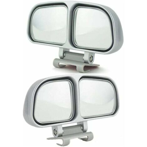 Rétroviseur d'angle mort 2PCS (argent)