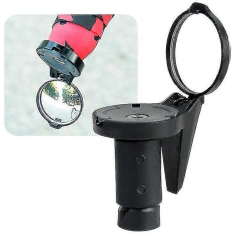 Rétroviseur de vélo pour guidon de route, rotation à 360°, grand angle, miroir convexe en acrylique modifié - 1 pièce 01