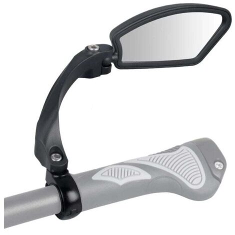Rétroviseur de vélo, rétroviseur de guidon de vélo, HD, résistant aux chocs, lentille en verre, réglable, contrôle de rotation à 360 degrés à droite