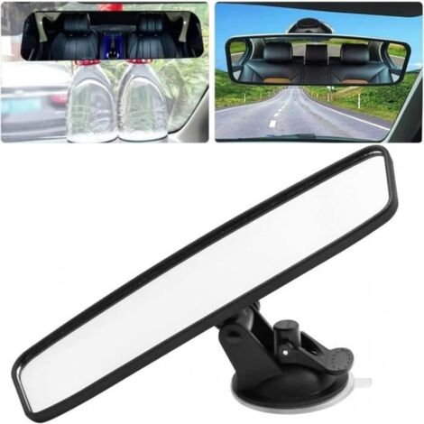 Rétroviseur de Voiture avec Ventouse Retroviseur Interieur Voiture Tête Rotative à 360° Forte Adsorption Grand Angle 20060 mm