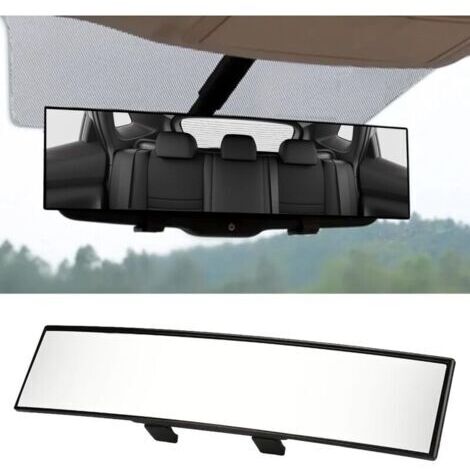Rétroviseur de voiture, rétroviseur, accessoires de voiture rétroviseur panoramique à clipser, rétroviseur grand angle de 12 pouces, rétroviseur de voiture haute définition