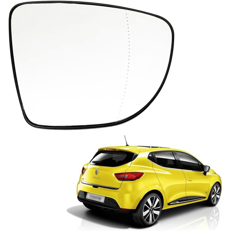 Rétroviseur droit en verre, Rétroviseur extérieur gauche et droit en verre chauffant Compatible Renault Clio 4 Captur Zoe 2013-2020