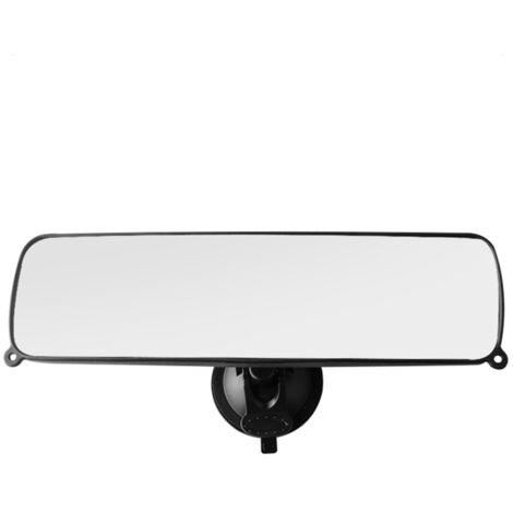 Rétroviseur intérieur universel à ventouse pour voiture et camion，Injecteur de colle ventouse rétroviseur miroir blanc CZC - 251 blanc