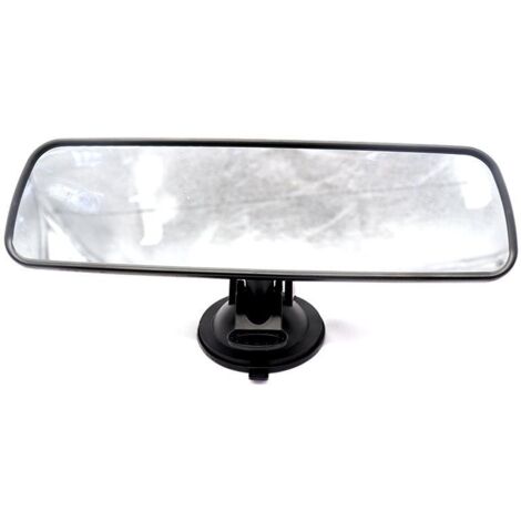 Rétroviseur intérieur universel noir pour voiture et camion avec ventouse
