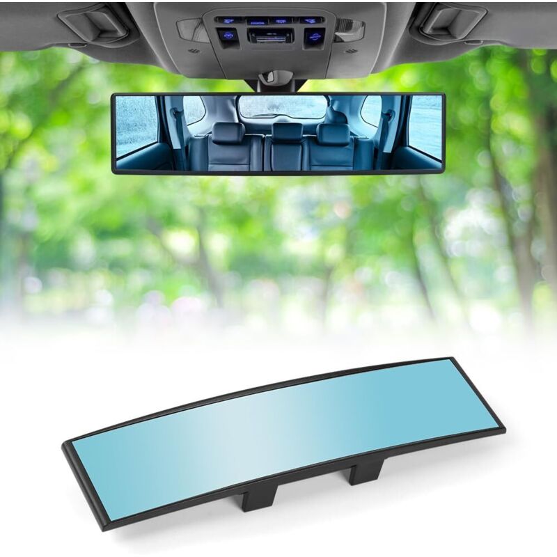 Retroviseur Interieur Voiture, 310x85mm Lumière Bleue Antiéblouissante Rétroviseur Conduite Accompagnée, Universal Miroir Intérieur de Voiture, pour