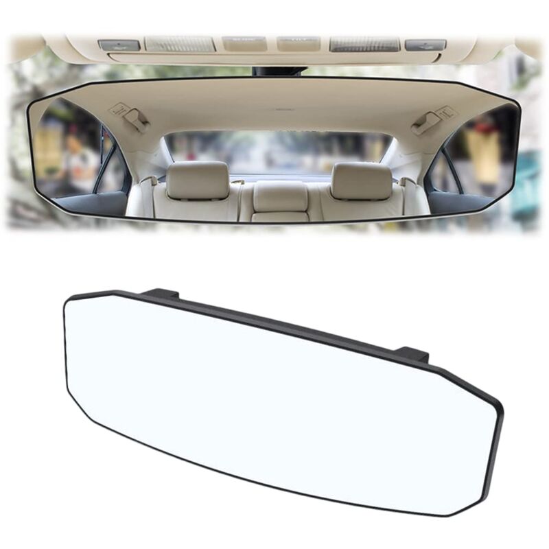 Retroviseur Interieur Voiture, Intérieur de Voiture Rétroviseur Remplacement Panoramique, Grand Angle Rétroviseur Miroir Auto Intérieur Voiture