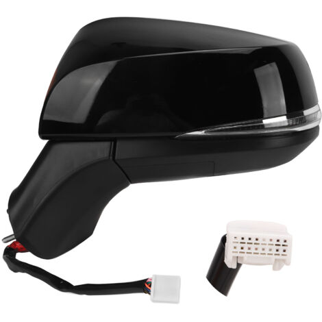 Rétroviseur latéral chauffant noir brillant avec clignotant BSM pour RAV4 XA50 2019-2022 gauche