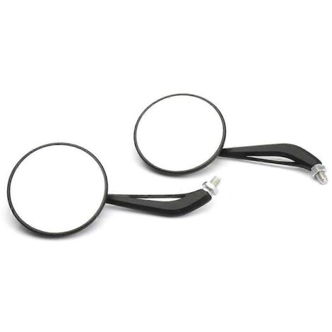 Rétroviseur latéral de moto pour noir et blanc--