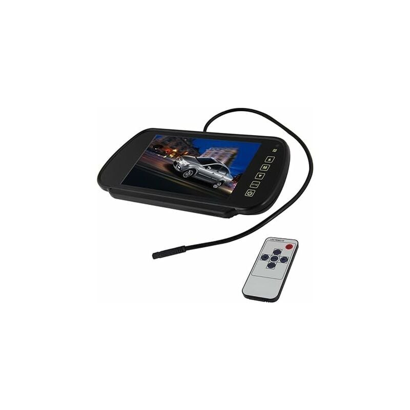 Shmshng - Rétroviseur pour voiture, 7 Pouces tft lcd Moniteur de Voiture Rétroviseur Caméra de Recul Moniteur de Voiture-RAPANDA