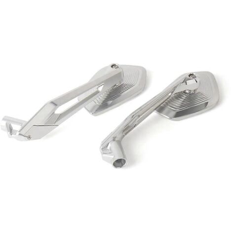 Rétroviseur universel pour moto, argent et bleu