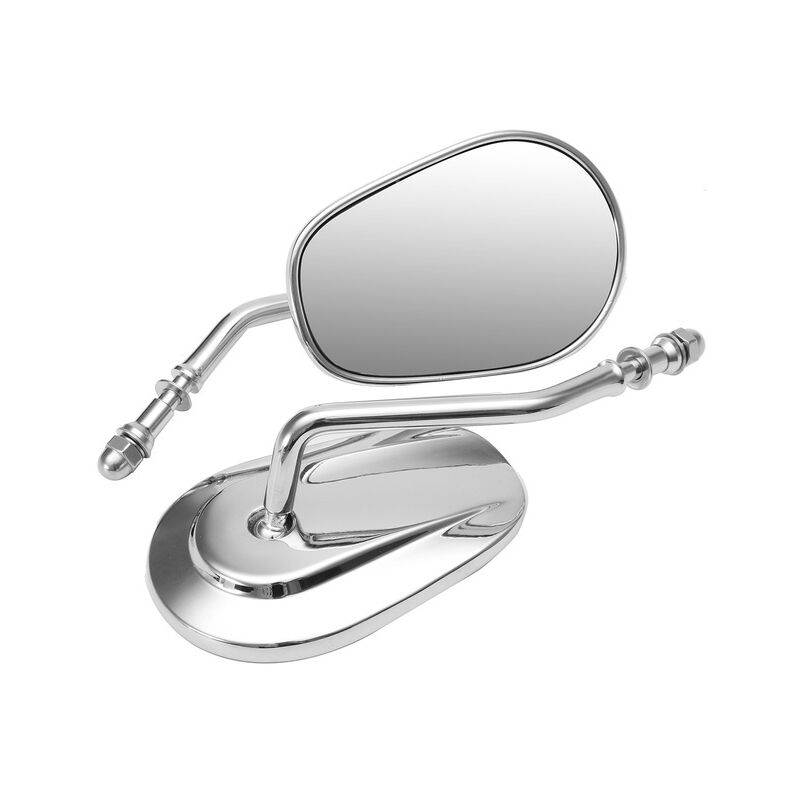 Rétroviseurs de moto compatibles avec les rétroviseurs Harley rétroviseurs premium entièrement en métal 883 rétroviseurs Harley (électroplaqués)