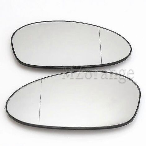 Rétroviseurs extérieurs chauffants pour BMW E90 (compatibles E92, E91, E93, E82, E88, E86, E85, Z4) - Blanc (gauche et droite) - Références : 51167157247 et 51167157246