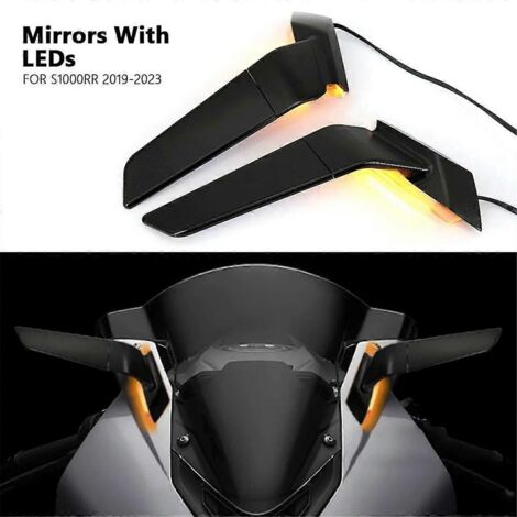 Rétroviseurs latéraux avec clignotants à LED pour S1000 RR s1000rr 2019-2023--