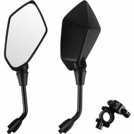 Rétroviseurs Latéraux de Moto, 1 Pair Universel Moto Pentagonal Diamond Rétroviseur