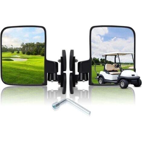 Rétroviseurs Latéraux Magnétiques Réglables Convexes pour Chariot Golf Tracteur UTV Ortviai
